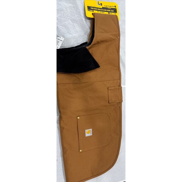 NWT Carhartt Firm Duck Insulated DOG, Chore Coat, BROWN, XL, Neck 26”-30”, L 24” - Picture 1 of 16
